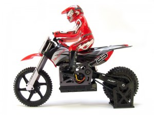 фото Мотоцикл на радиоуправлении Himoto Burstout MX400 Brushed, красный (MX400r) #4