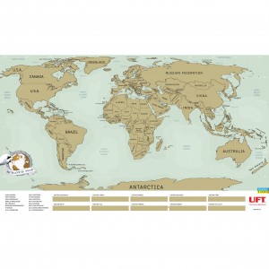 фото Скретч карта мира UFT Scratch World Map на английском языке #3