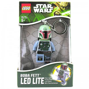 Брелок-фонарик LEGO Boba Fett с батарейкой