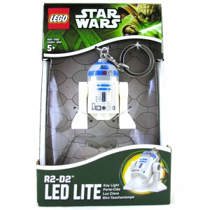 Лего брелок-фонарик 'R2-D2' с батарейкой