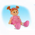 Мягкая игрушка Кукла Майя в платье с блестками