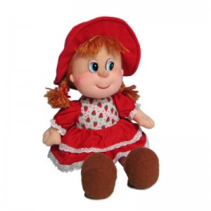 Мягкая игрушка Кукла в шляпе