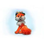 Мягкая игрушка Лиса с веночком