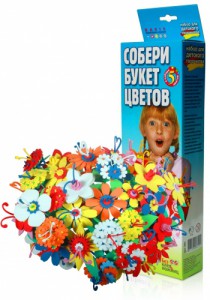 Набор для творчества 'Букет цветов' 5 цветов (коробка)