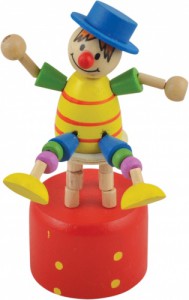 Дергунчик клоун на стуле