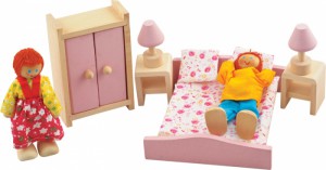 Набор мебели для кукол 'Спальня'
