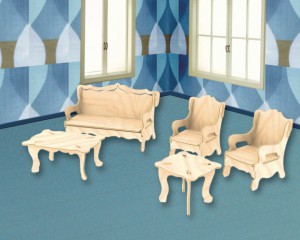 Пазл объемный 'Мебель'