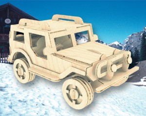 Деревянная игрушка 'Пазл Внедорожник'