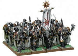 WARHAMMER MINIATURES: Warriors of Chaos Regiment. Полк Воинов Хаоса