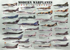 Пазл EuroGraphics 'Современные военные самолеты' (6000-0076)