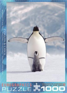 фото Пазл 'Пингвин с пингвиненком' #2