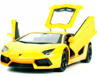 Машинка Meizhi лиценз. Lamborghini LP670-4 SV металлическая (желтый)