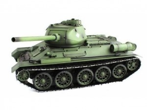 Танк р/у 1:16 Heng Long T-34 2.4GHz в металле с пневмопушкой и дымом (HL3909-1PRO)