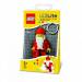 Лего брелок-фонарик 'Санта Клаус' с батарейкой
