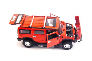 фото МАШИНКА MEIZHI ЛИЦЕНЗ. Hummer H2 металлическая (красный) #4