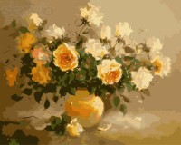 Набор для рисования 'Нежно-желтые розы'