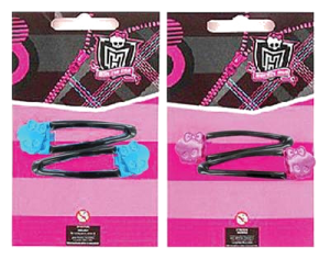 Блестящие заколки тик-так 'Череп' Monster High