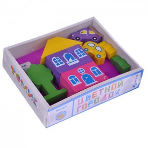 Игровой набор 'Цветной городок' фиолетовый