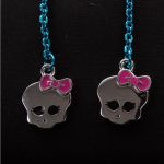 фото Сережки-подвески Monster High (голубые) #2