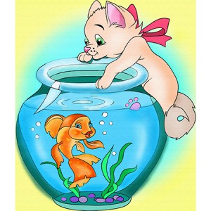 фото Набор для творчества 'Котик с аквариумом' #2