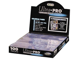 Лист 'Ultra-Pro' 2,5х3,5 (3х3): платиновая серия с голограммой