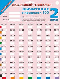 Книга Наглядный тренажер. Вычитание в пределах 100. 2 класс