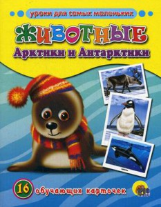 Книга Животные Арктики и Антарктики. 16 обучающих карточек