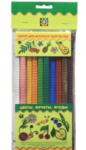 Книга Цветы, фрукты, ягоды (60 полосок гофрокартона)