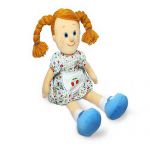 Мягкая игрушка Кукла Танюша в палтье с фартухом