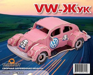 Пазл объемный 'VW-жук'
