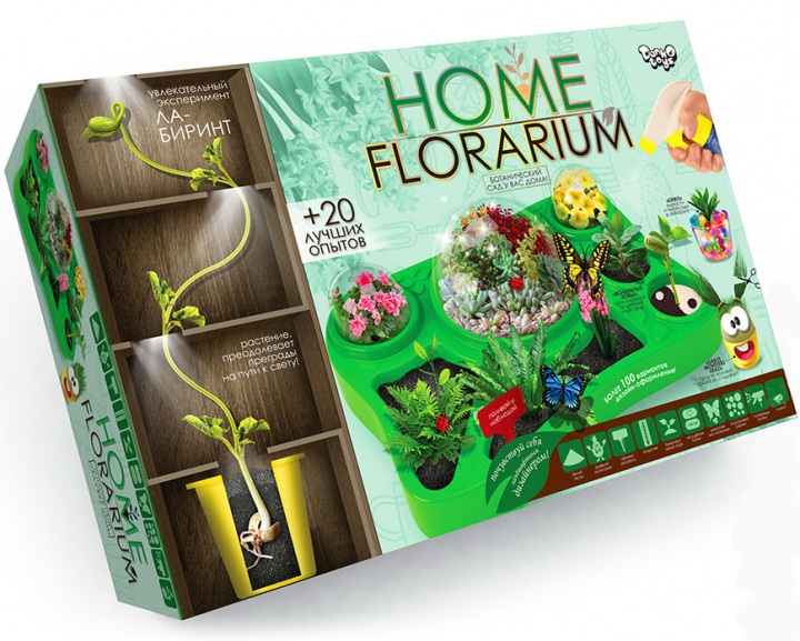 

Набор для выращивания растений Danko Toys 'Home Florarium' (HFL-01)