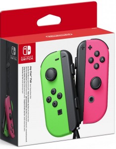 Набор контроллеров Joy-Con для Nintendo Switch (неоновый зелёный/неоновый розовый)