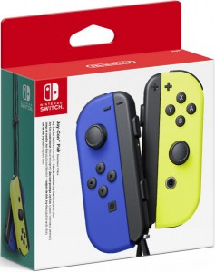 Набор контроллеров Joy-Con для Nintendo Switch (синий/неоново желтый)