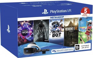 Очки виртуальной реальности SONY PlayStation VR MegaPack (5 игр в комплекте)