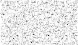 фото Обои-раскраски 'Веселые коты' (60 х 100 см) + Карандаши Crayola с ластиком (10 шт) #5