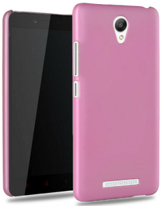 Чехол бампер для смартфона Xiaomi Case for Redmi Note 2 Pink Лицензия