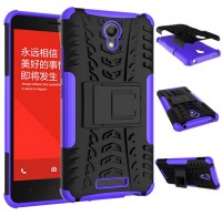 Чехол бампер для смартфонов Xiaomi Redmi Note 2 Anti-shock Black-Purple (2825664)