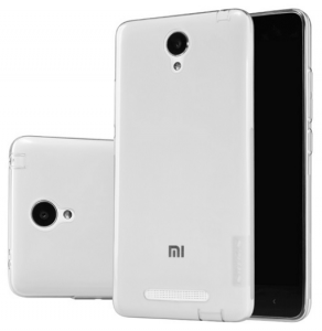 Чехол бампер силиконовый Nillkin Transparent N-TPU для смартфонов Redmi Note 2 White