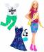 Набор Barbie 'Модница с одеждой, блондинка, хиппи' (DTD96-35)