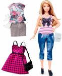 фото Набор Barbie 'Модница с одеждой, блондинка в полосатой майке с бантом' (DTD96-37) #5