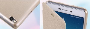 фото Чехол книжка Nillkin SP-LC XM для смартфонов Redmi 3 Gold #2