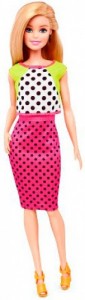 фото Кукла Barbie 'Модница, блондинка, кофта и юбка в горошек' (DGY54-13) #5