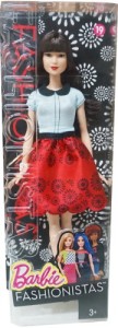 Кукла Barbie 'Модница, шатенка в красной юбке' (DGY54-19)