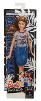 Кукла Barbie 'Модница, в джинсовой юбке и серой футболке' (DGY54-15)